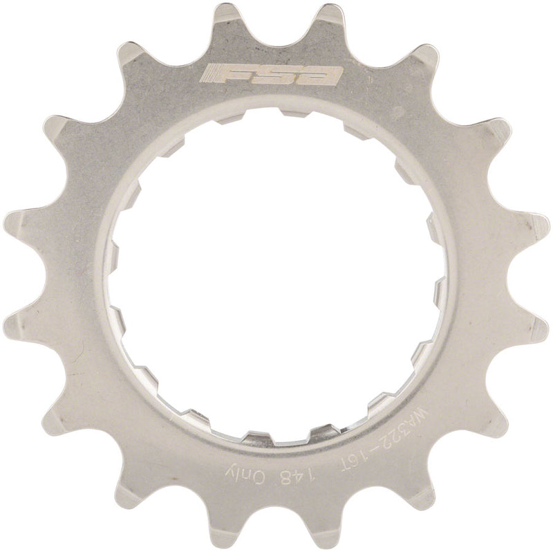Load image into Gallery viewer, Full Speed Ahead WA322 eBike Sprocket for GEN 2 Bosch - 16t, 2.5mm Offset, Stainless Steel, Polished Silver
