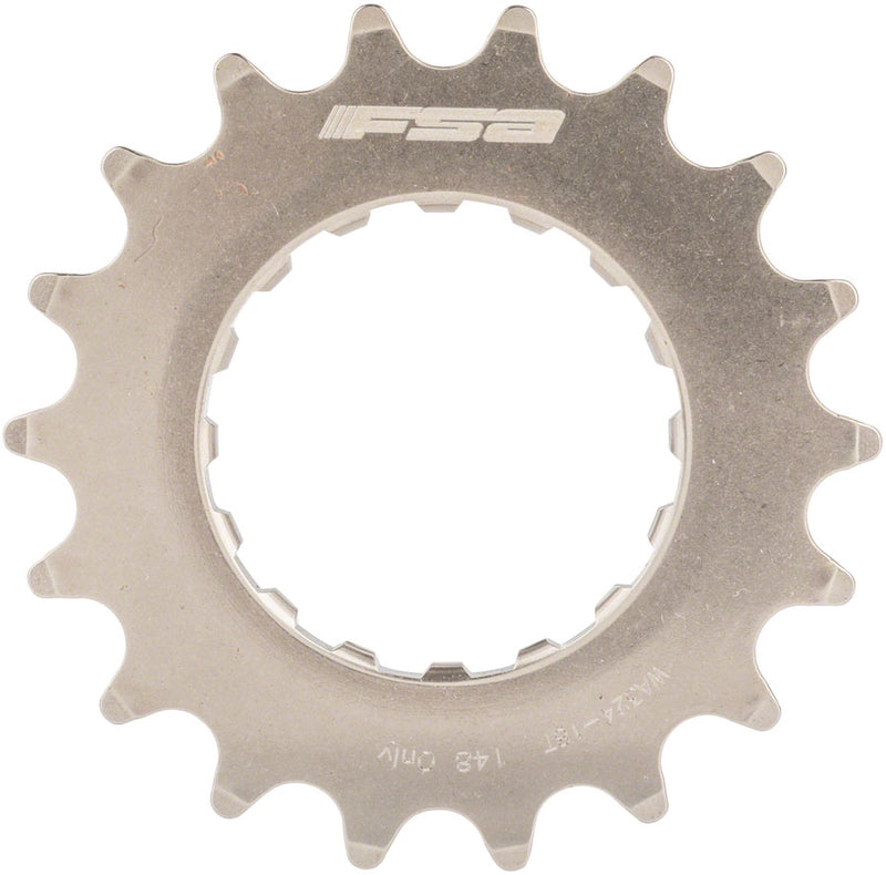 Load image into Gallery viewer, Full Speed Ahead WA324 eBike Sprocket for GEN 2 Bosch - 18t, 2.5mm Offset, Stainless Steel, Polished Silver

