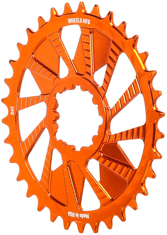 Wheels Manufacturing Direct Mount Chainring - 34t, SRAM 3-Bolt Direct Mount, 3mm Offset, Compatible with Hyperglide+