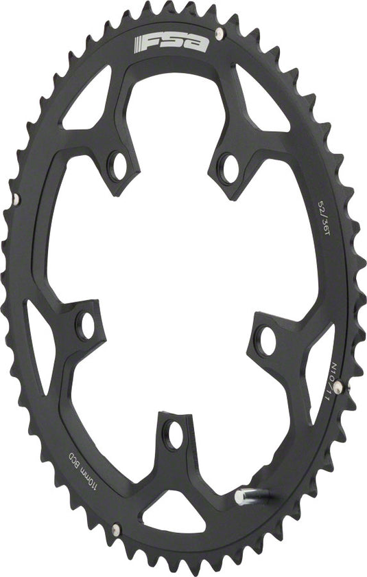 FSA Pro Road Chainring Bundle 52t & 36t Aluminum CNC Machined 10/11-Speed for Road Cycling