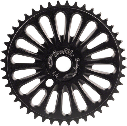 Profile Racing Imperial Sprocket 44t Black CNC Aluminum BMX Bike Chainring