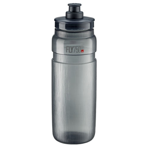 Elite Fly MTB Water Bottle Bundle - 750ml Smoke, BPA-Free, Lightweight, with Protective Cap