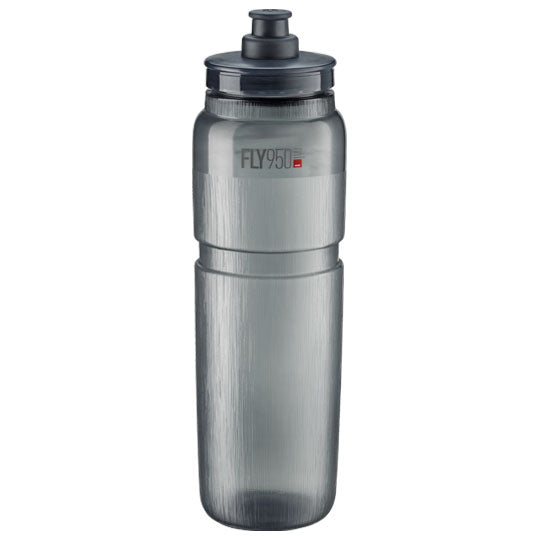 Load image into Gallery viewer, Elite Fly MTB 950ml Smoke Water Bottles with Protective Caps Lightweight, BPA-Free Cycling Hydration
