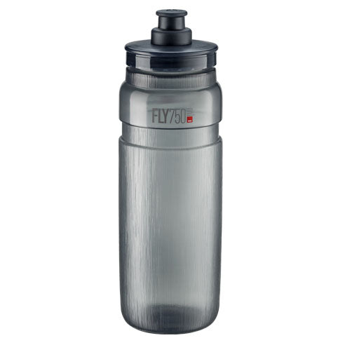 Load image into Gallery viewer, Elite Fly Bottle 750ml Smoke - Lightweight, Textured Grip, BPA-Free Cycling Water Bottles (Pack of 2)
