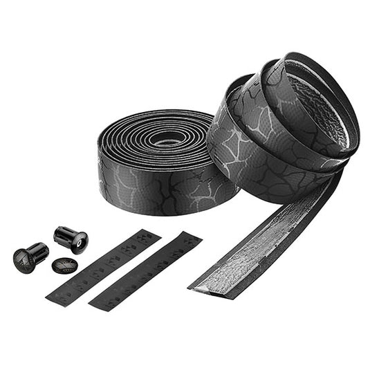 Ciclovation Leather Touch Handlebar Tape, Magma Blk/Ash