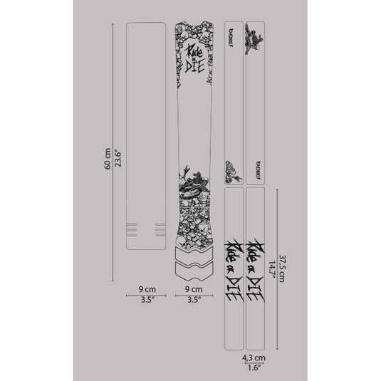 DYEDBRO Frame Protection, Ride Or Die Black NLS