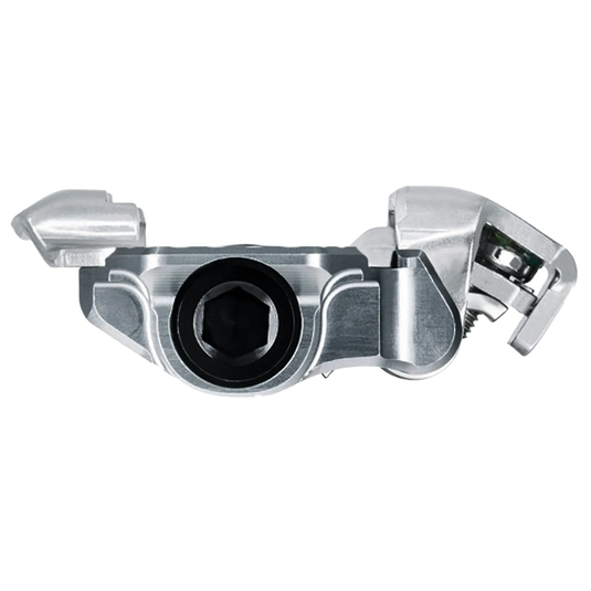 Wolf Tooth MK0 DEL Gravel Race Clipless Pedals - Single Sided Clipless, Alloy, 9/16", Shadow Gray, Pair, Shimano SPD