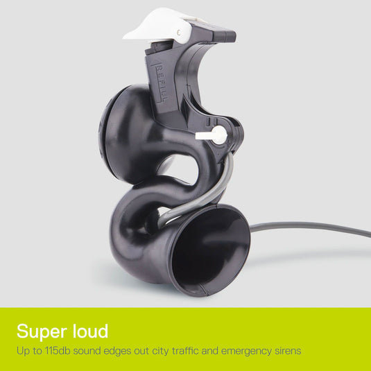 Delta AirZound Rechargable Air Powered Horn 115 db Clamp, 22-26mm Bar, Plastic