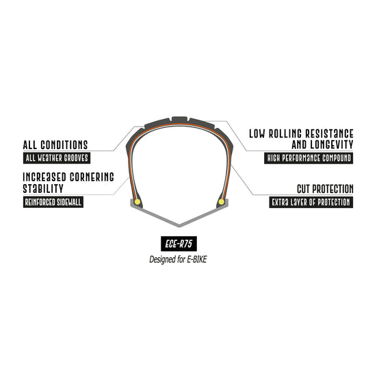Delium Tire Scramblr E-Bike Tire, 20x4.5", Standard Case