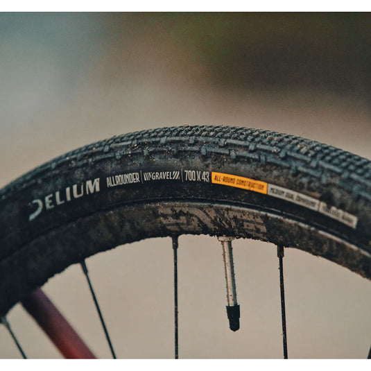 Delium Tire Allrounder Gravel Tire, 700x38, Dual Zone Casing, Blk