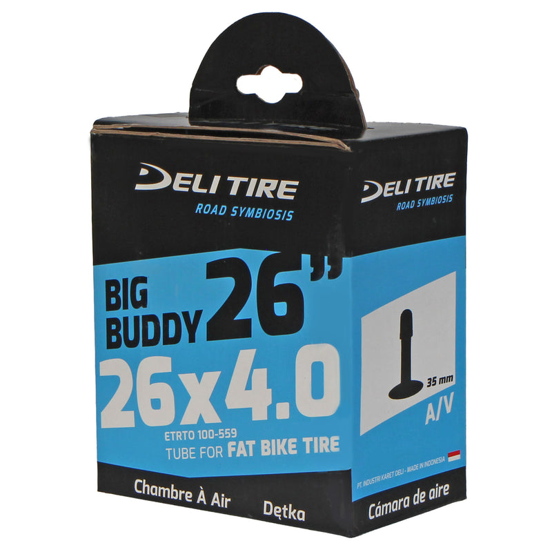 Load image into Gallery viewer, Delium 26x4.0" Butyl Tube Pack with Low Lead Schrader Valve Durable, Quality Bike Inner Tubes
