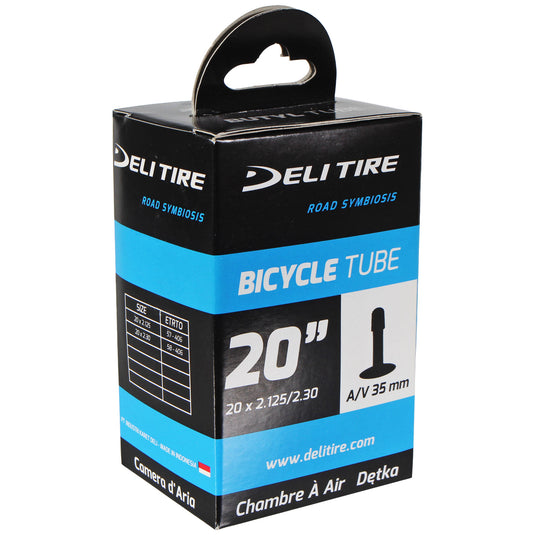 Delium 20x2.125-2.3" Butyl Tubes Schrader Valve, High-Quality, Durable Bike Inner Tubes (Pack of 2)