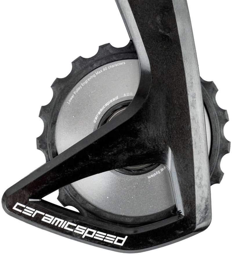 Load image into Gallery viewer, CeramicSpeed OSPW RS Alpha Pulley Wheel System for Shimano Dura-Ace 9250/Ultegra 8150 - ALPHA Aluminum Pulley, Carbon
