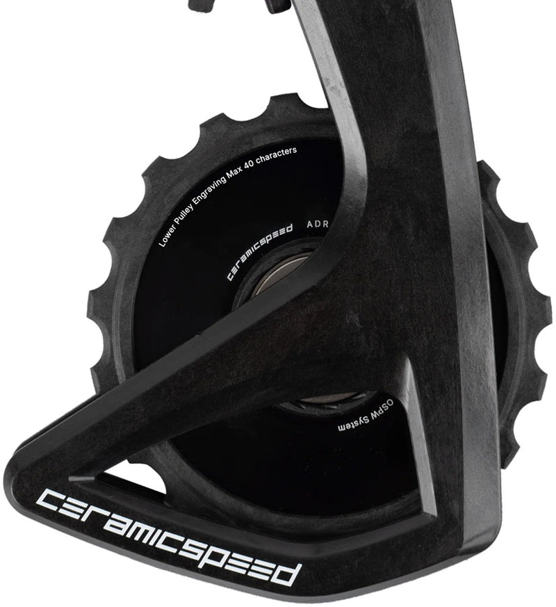 Load image into Gallery viewer, CeramicSpeed OSPW RS Alpha Pulley Wheel System for Campagnolo Super Record WRL - ALPHA Aluminum Pulley, Carbon Cage,
