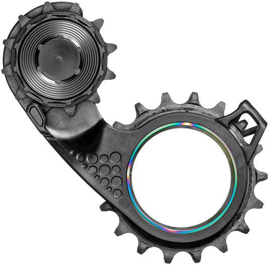 absoluteBLACK HOLLOWcage Oversized Derailleur Pulley Cage - For Shimano 9100 / 8000, Full Ceramic Bearings, Carbon Cage,