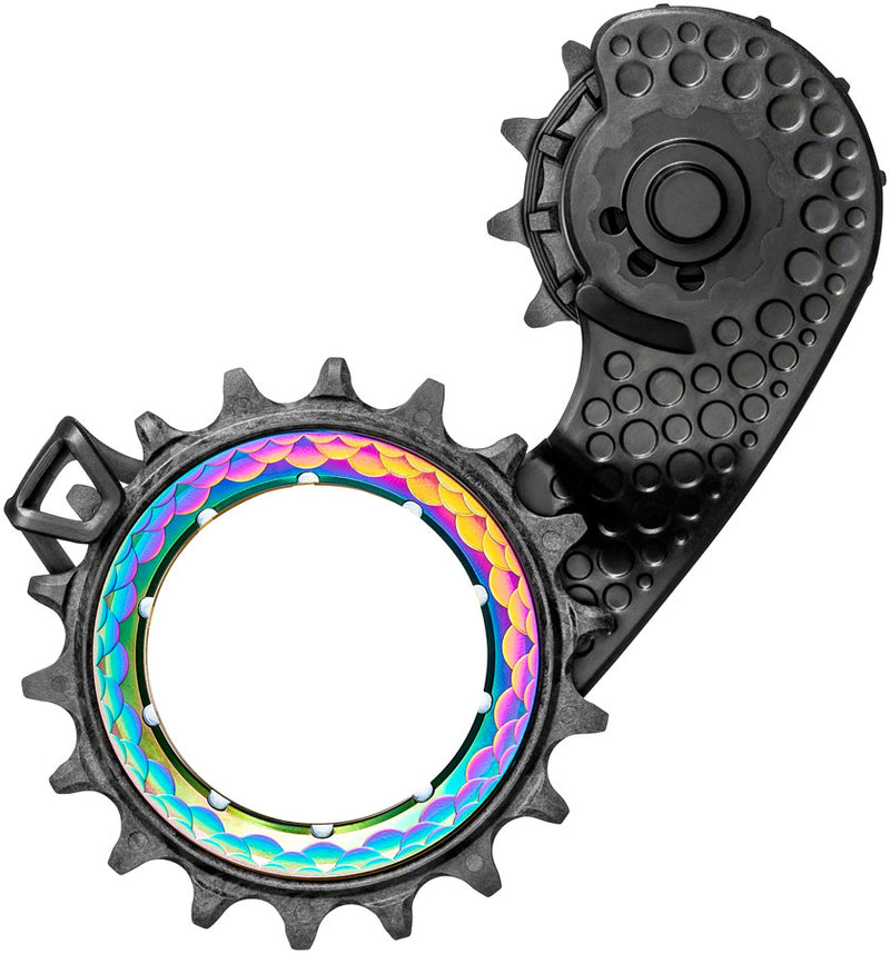 Load image into Gallery viewer, absoluteBLACK-HOLLOWcage-Oversized-Derailleur-Pulley-Cage-for-Shimano-9100---8000-Pulleys-_PLAS0124
