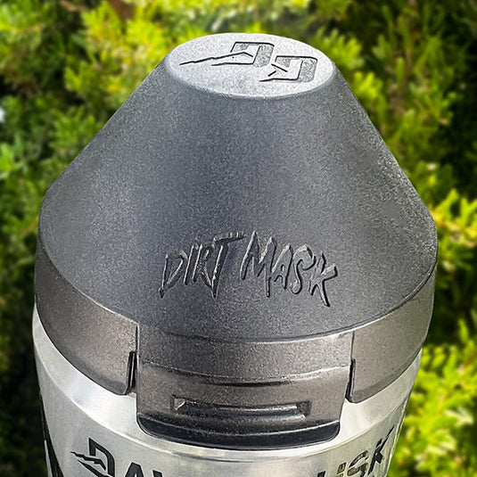 Dawn To Dusk Aqua Summit Bottle w/ Dirt Mask, Black/Clear - 34oz