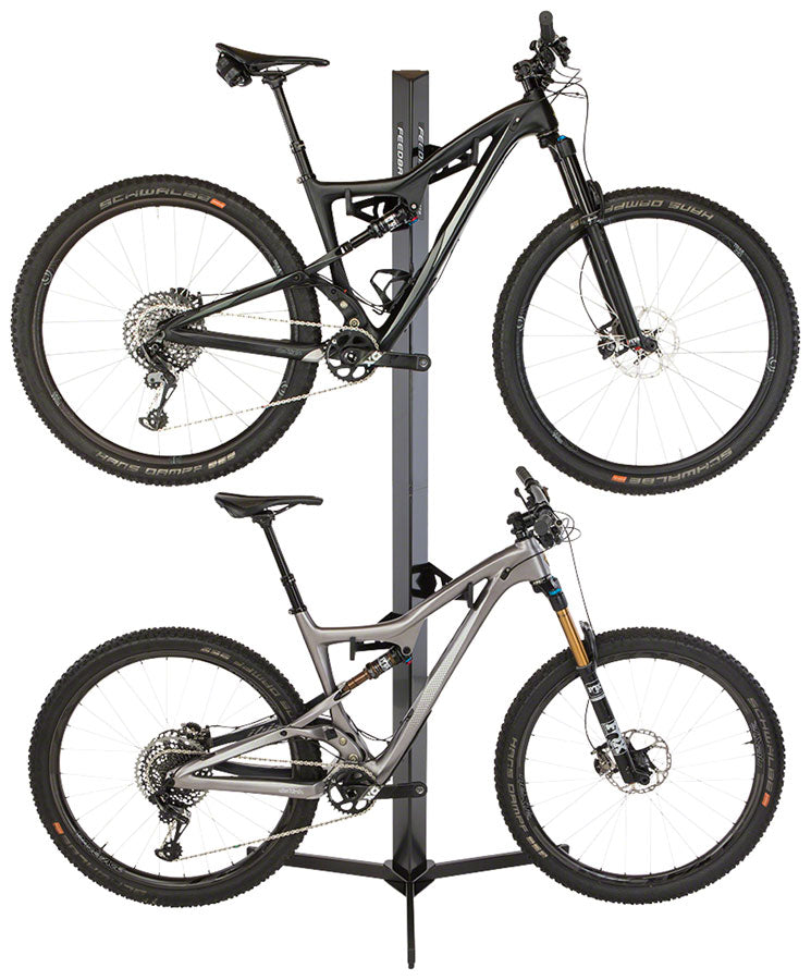 Load image into Gallery viewer, Feedback Sports Velo Cache Display Stand - 2-Bike, Free-Standing, Black
