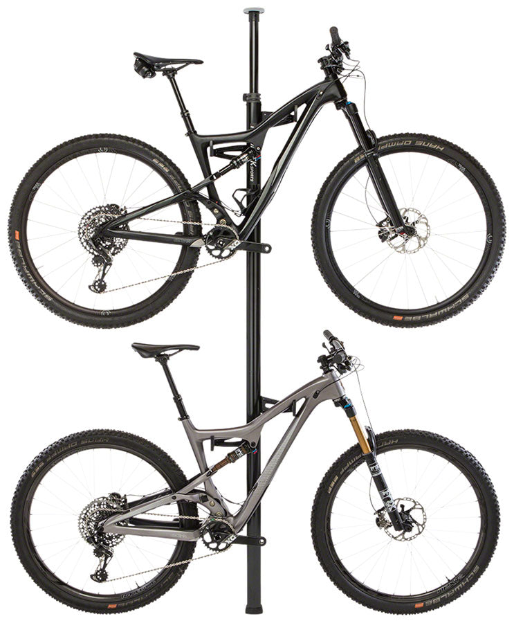 Load image into Gallery viewer, Feedback Sports Velo Column Display Stand - 2-Bike, Tension Pole, Black
