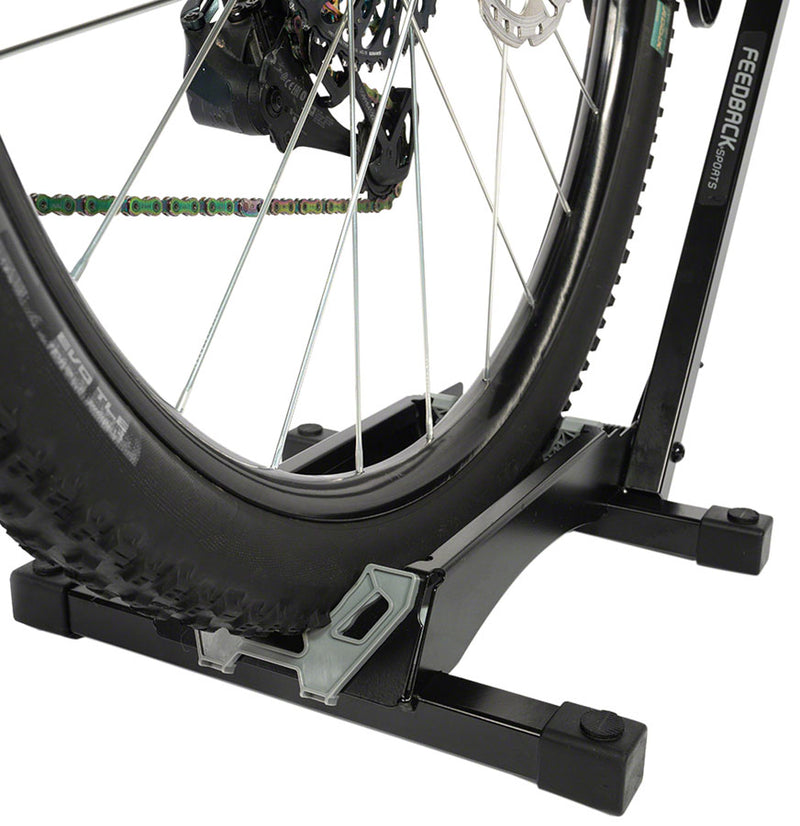 Load image into Gallery viewer, Feedback Sports RAKK XL Display Stand - 1-Bike, Wheel Mount, 2.3-5&quot; Tire, Black
