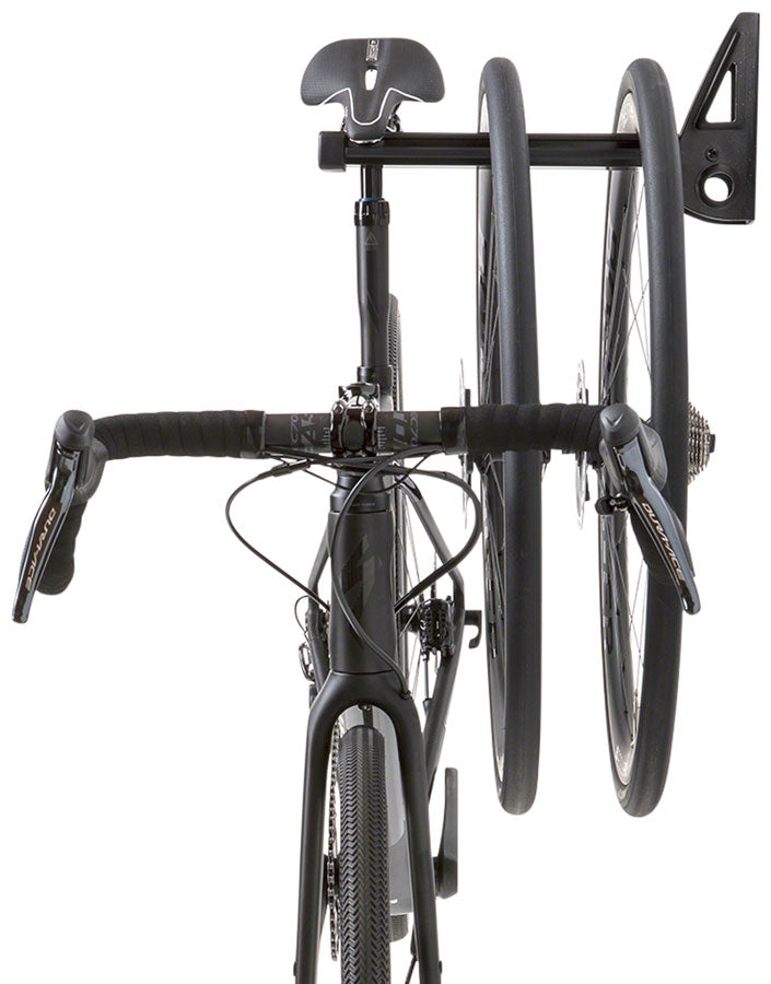 Load image into Gallery viewer, Feedback Sports Wall Post Display Stand - 1-Bike, Wall Mounted, Folding, Black
