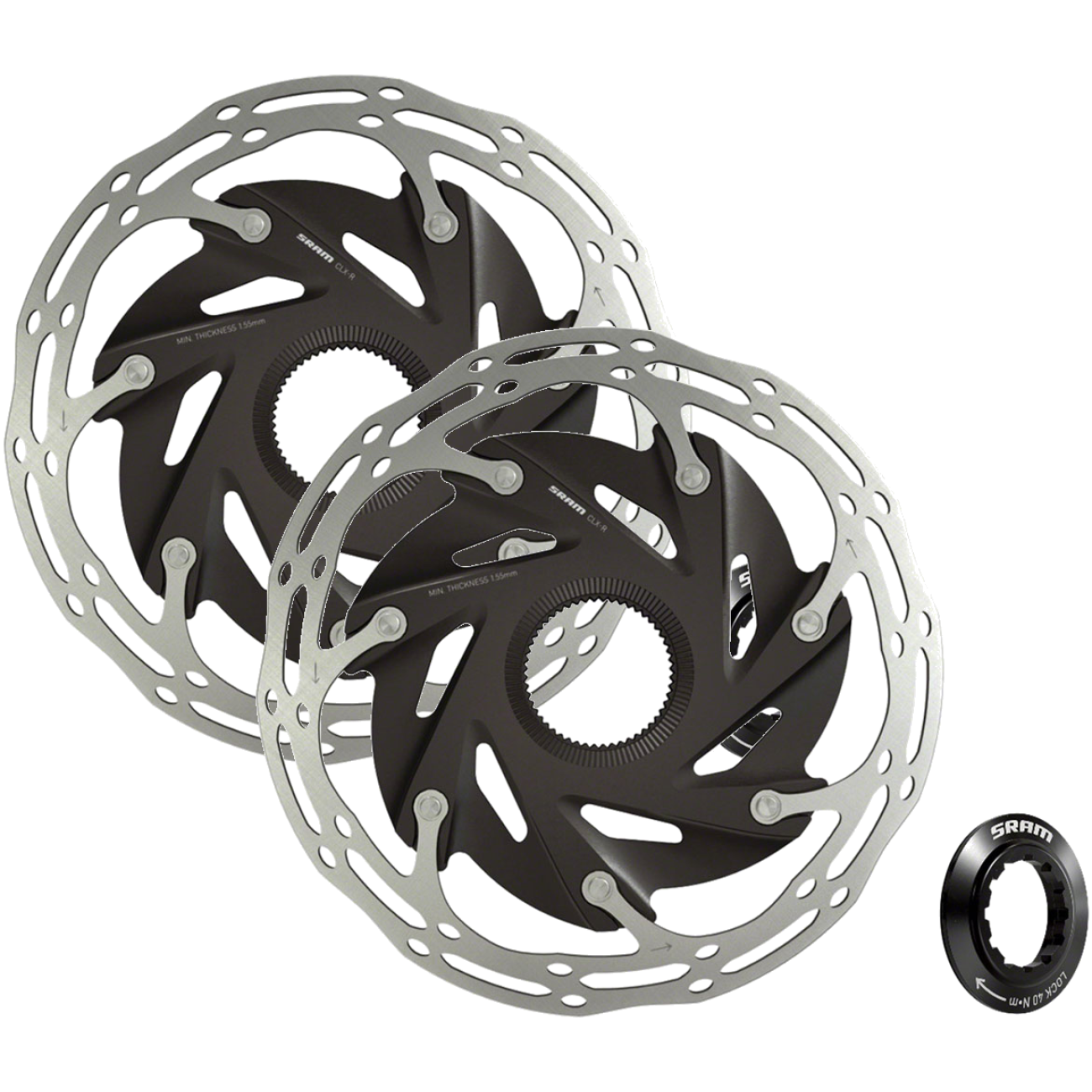 SRAM CenterLine XR 140mm Center Lock Disc Brake Rotors Lightweight, Tw ...