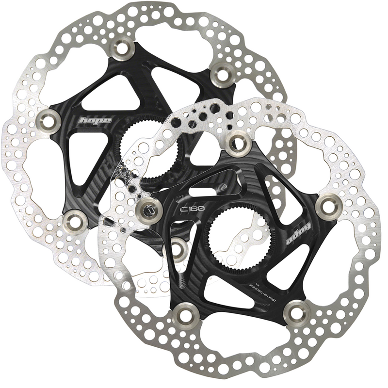 Load image into Gallery viewer, Hope Center Lock Floating Rotors Bundle 160mm &amp; 180mm High-Performance, Stainless Steel, Thermally-Compensating Disc Brakes
