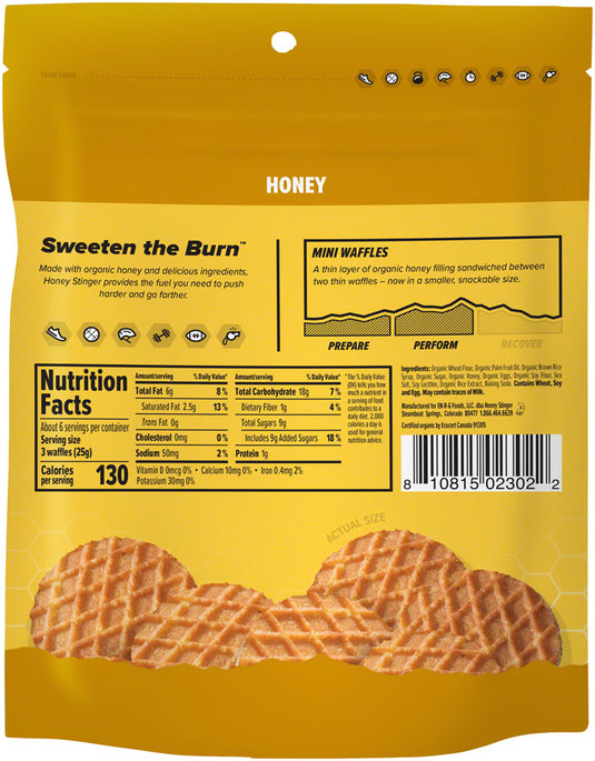 Pack of 2 Honey Stinger Mini Waffle - Honey