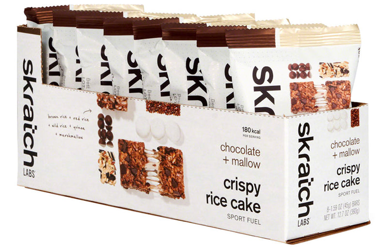Load image into Gallery viewer, Skratch Labs Crispy Rice Cake Bar - Chocolate and Mallow, Box of 8
