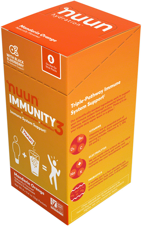 Load image into Gallery viewer, Nuun Immunity3 Hydration Tablets - Mandarin Orange, Box of 8 Tubes
