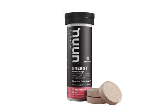 Nuun Energy Hydration Tablets - Watermelon Burst, Box of 8 Tubes