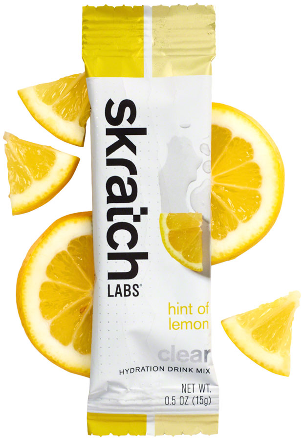 Load image into Gallery viewer, Skratch Labs Clear Hydration Drink Mix - Hint of Lemon, Box of 8 Single Serving Packets
