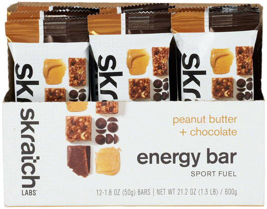Skratch Labs Skratch Labs Energy Bar Sport Fuel  - Peanut Butter and Chocolate, Box of 12
