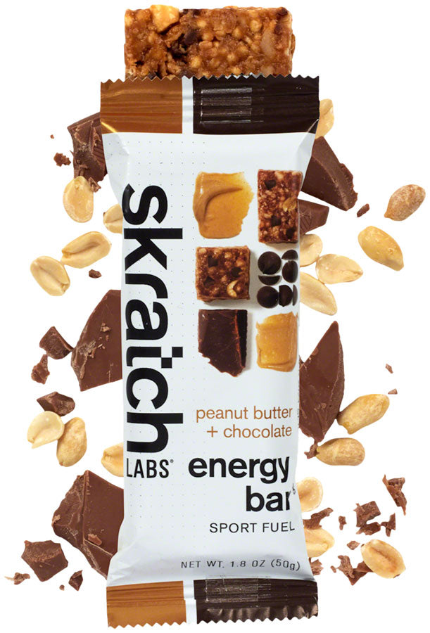 Load image into Gallery viewer, Skratch Labs Skratch Labs Energy Bar Sport Fuel  - Peanut Butter and Chocolate, Box of 12
