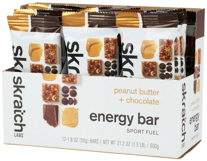 Load image into Gallery viewer, Skratch-Labs-Energy-Bar-Sport-Fuel-Bars-Peanut-Butter-and-Chocolate-BARS0096
