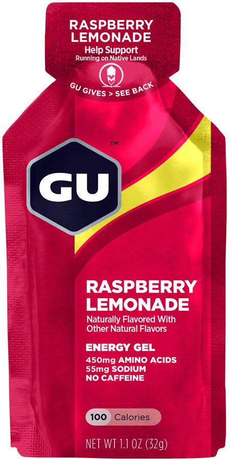 GU Energy Gel - Raspberry Lemonade, Box of 24