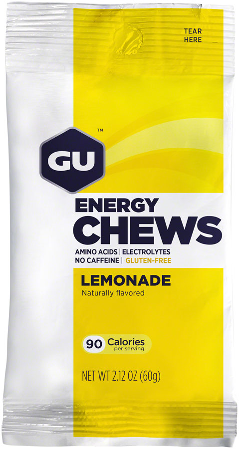 Load image into Gallery viewer, GU Energy Chews - Lemonade, Box of 12 Bags
