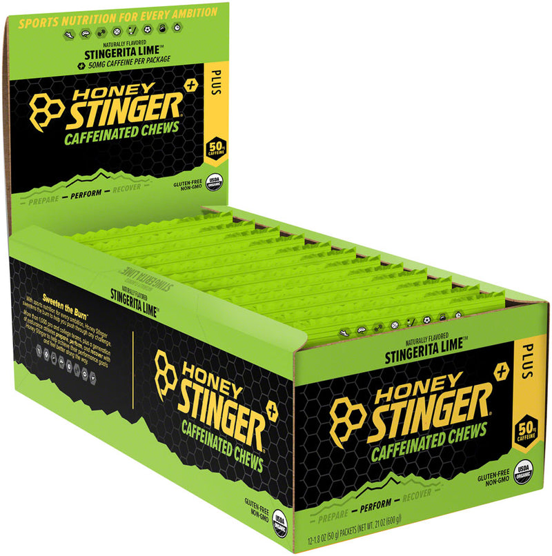 Load image into Gallery viewer, Honey-Stinger-Caffeinated-Chews-Box-of-12-Chew-Stingerita-Lime_CHEW0050
