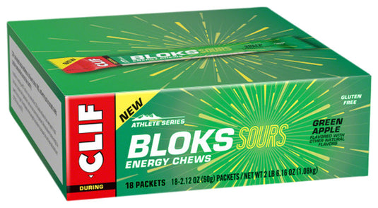 Clif Shot Blocks - Green Apple, Box of 18