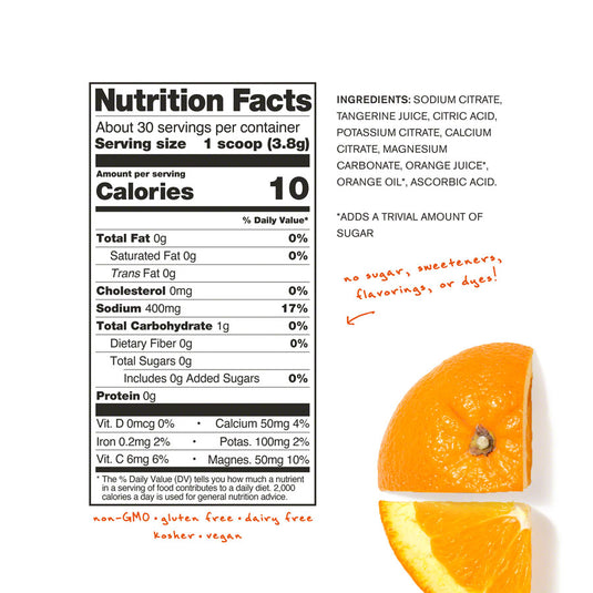 Skratch Labs Everday Drink Mix - Tangerine Orange, 30-Serving Resealable Bag