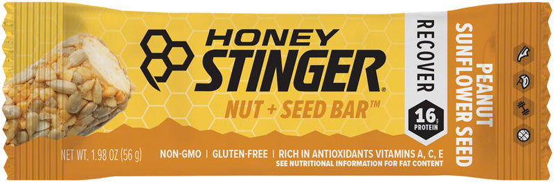 Load image into Gallery viewer, Honey Stinger Nut and Seed Bar - Peanut/Sunflower, Box of 12
