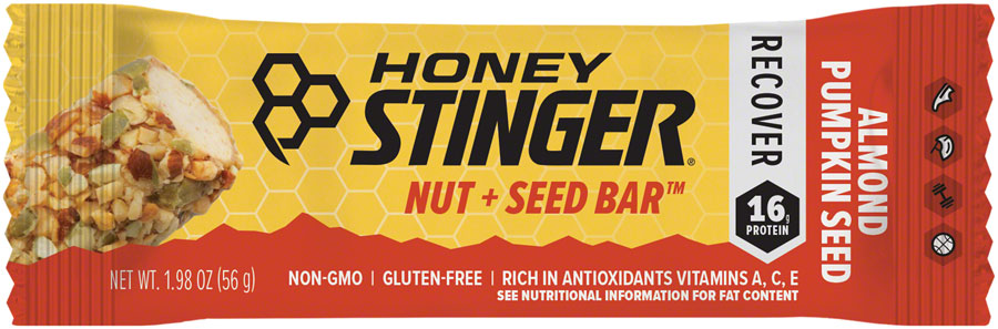 Honey Stinger Nut and Seed Bar - Almond/Pumpkin, Box of 12