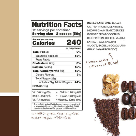 Skratch Labs Recovery Drink Mix - Vegan Oat Milk Latte, 12 serving