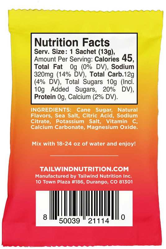Tailwind Nutrition Rapid Hydration Hydration Strawberry Lemonade Box of 12 packets No