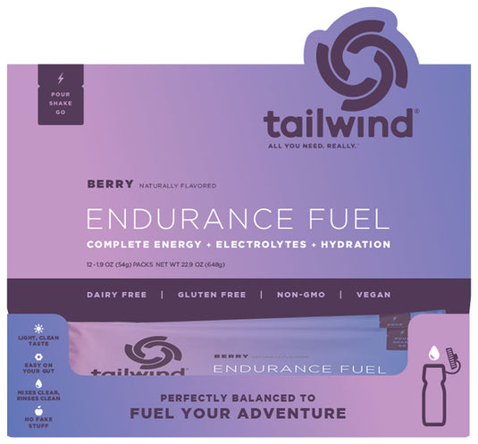 Tailwind Endurance Fuel Berry - Box of 12 Single Servings