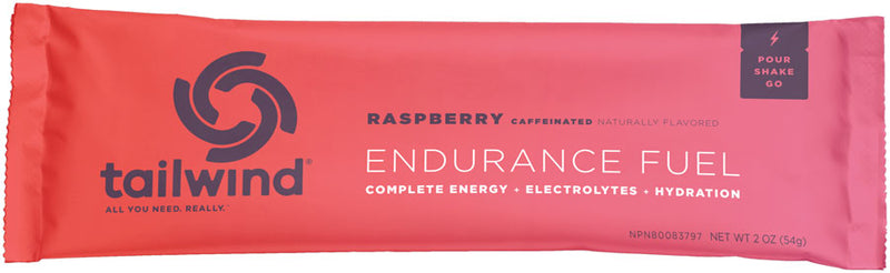 Load image into Gallery viewer, Tailwind Endurance Fuel Raspberry - Caffeinated, Box of 12 Single Servings
