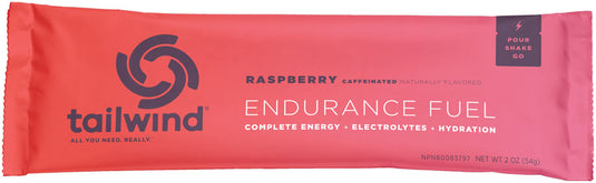 Tailwind Endurance Fuel Raspberry - Caffeinated, Box of 12 Single Servings