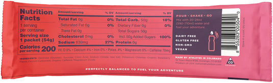 Tailwind Endurance Fuel Raspberry - Caffeinated, Box of 12 Single Servings