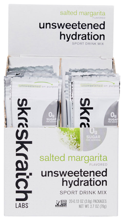 Load image into Gallery viewer, Skratch Labs Unsweetened Hydration Sport Drink Mix - Salted Margarita, Single Serving 20-Pack
