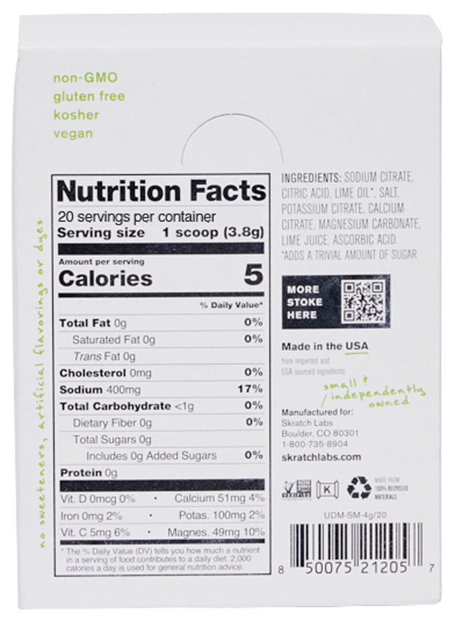 Load image into Gallery viewer, Skratch Labs Unsweetened Hydration Sport Drink Mix - Salted Margarita, Single Serving 20-Pack
